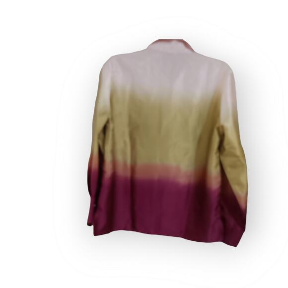 Commense  Ombre Satin Blouse Medium - Picture 3 of 4